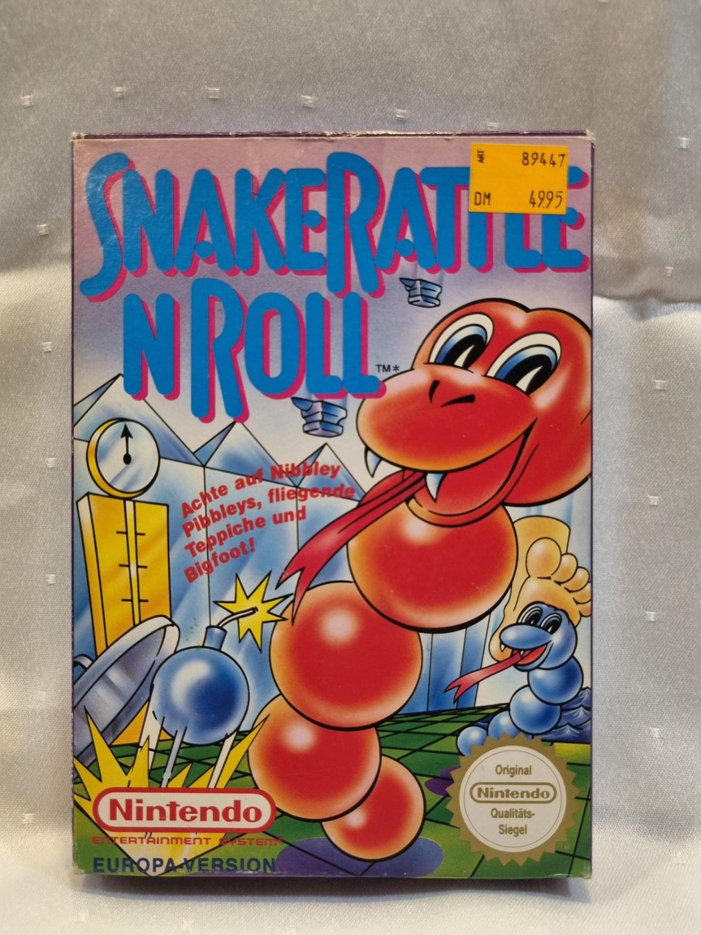 Snake Rattle n Roll - Nintendo NES - OVP + Schutzhülle (Gebraucht) in ...