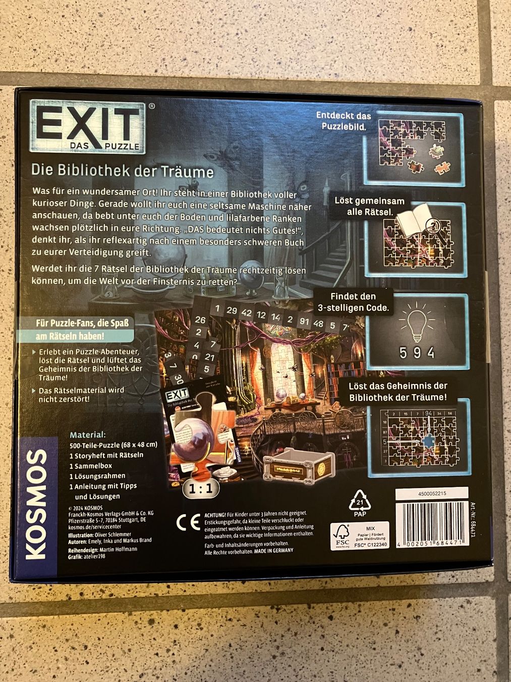 Spiele: Exit Die Bibliothek der Träume Puzzle – Neu und originalverpackt aus Bözberg von Sape9192 1