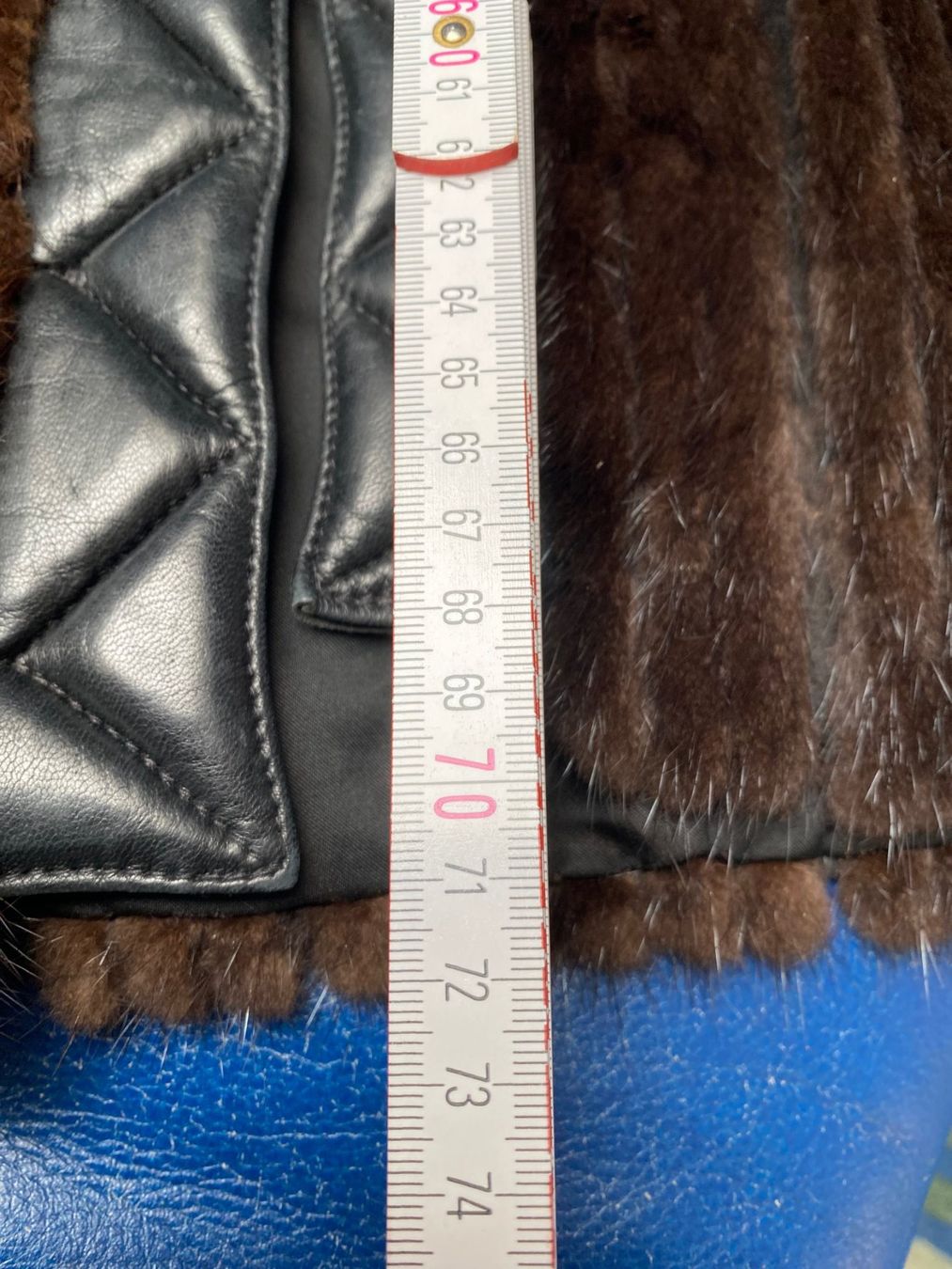 Nerz Giacche: Nerzjacke mit Lederanteilen – Usato da Flaach venduto da hundeli2 5