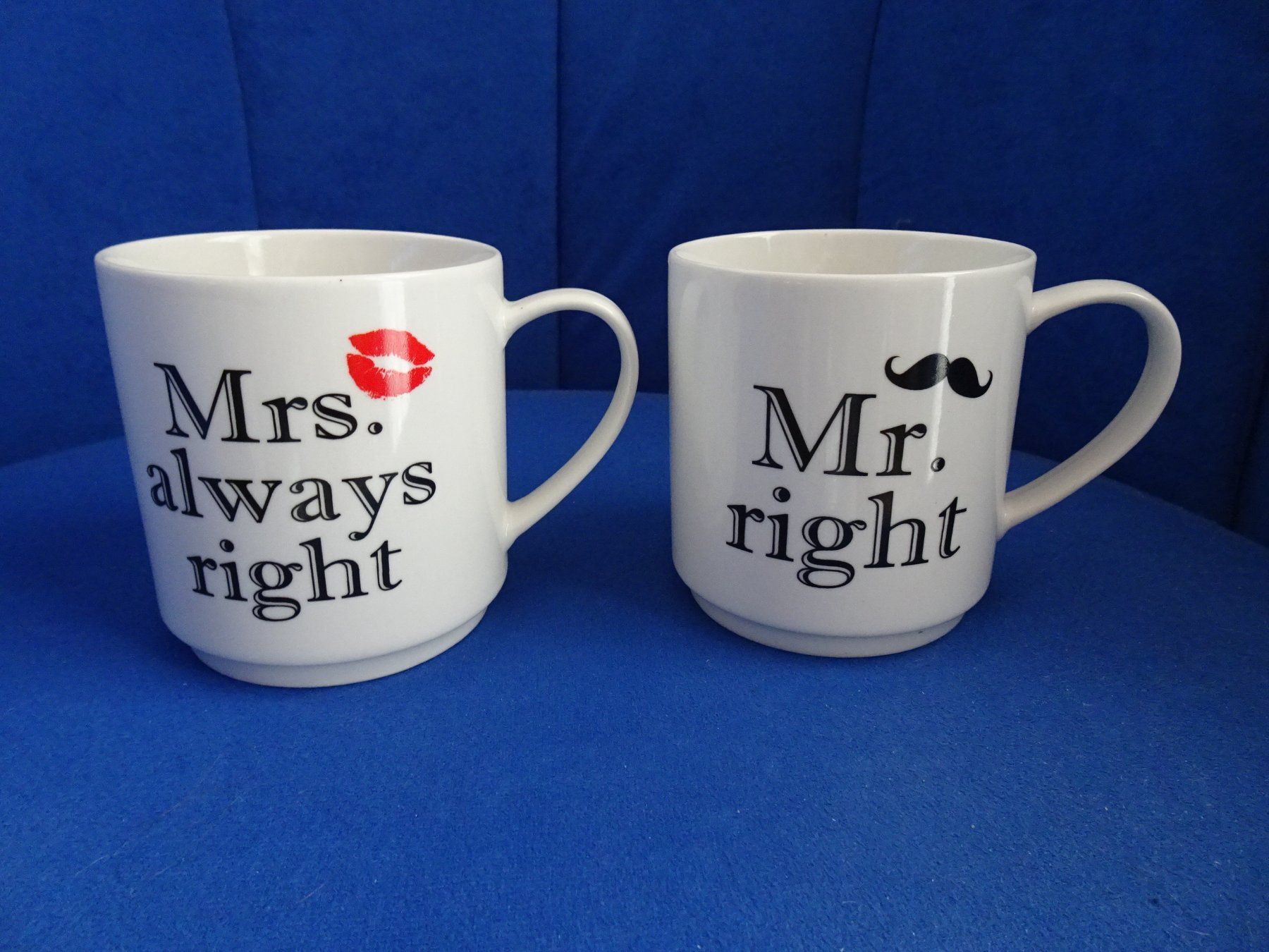 Tazze: 2 Mugs - Mrs. always right und Mr. right – Usato da Winkel venduto da rsuzh 1