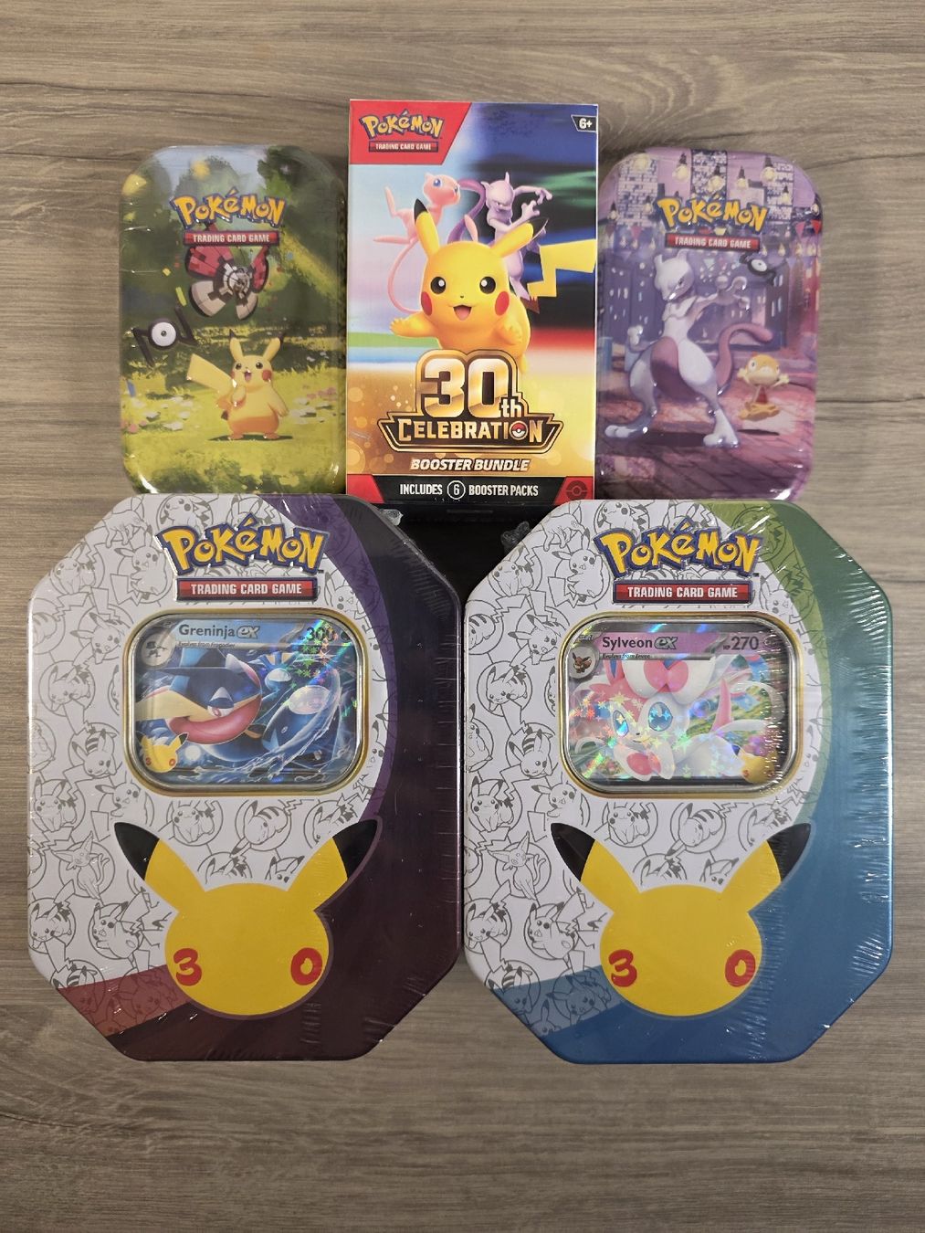 Pokémon 30th Celebration – 2 Tins + Bundle + 2 Mini Tins (Neuf avec ...
