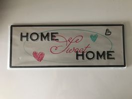 Home sweet Home Blechschild Vintage Shabby chic Style