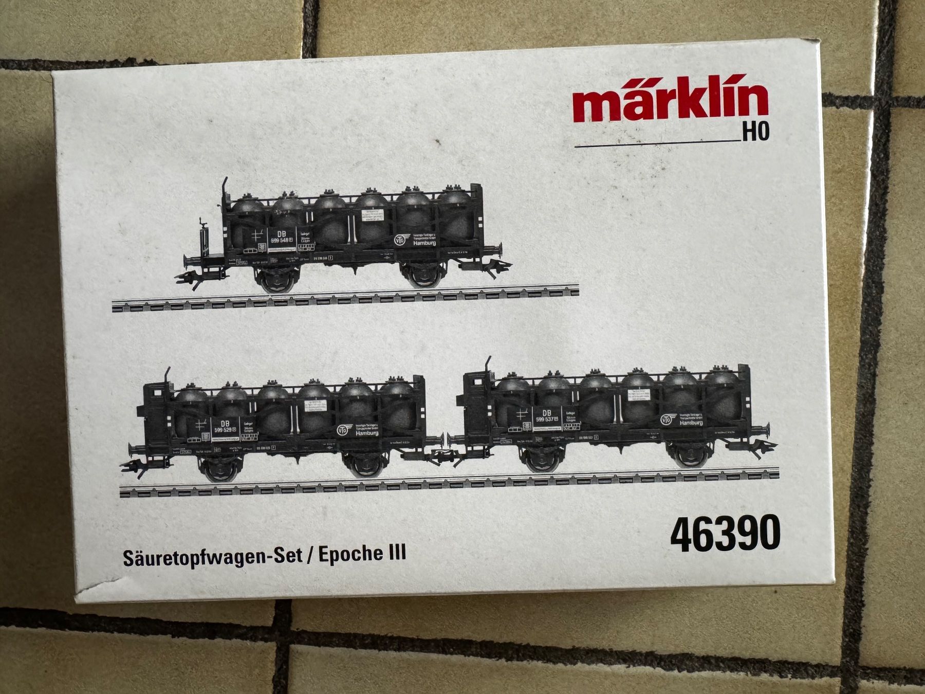 Märklin Modellini di ferrovie: Säuretopfwagen-set/epoche 3 marklin ho – Usato da Genève venduto da den_8z8h 1