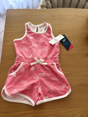Reebok tuta corta bambina rosa taglia 92 nuova