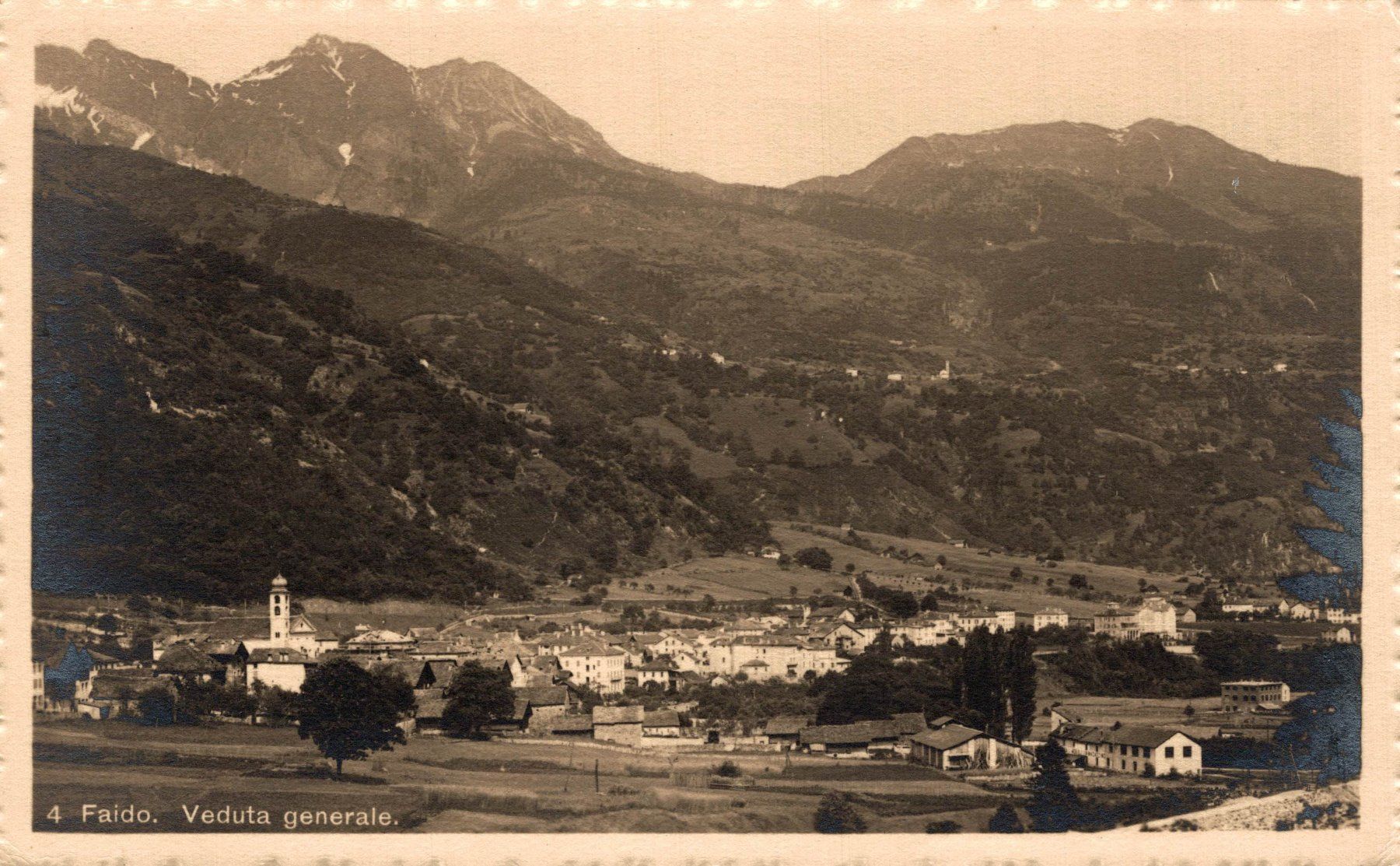 Cartoline postali: Faido. Veduta generale – Usato da Bronschhofen venduto da Astore