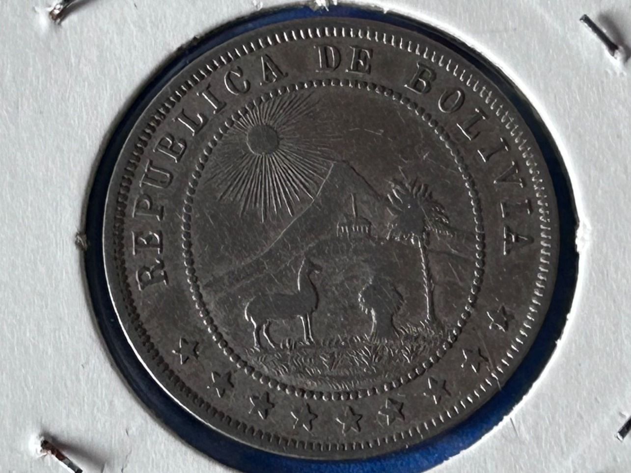 Tutti le monete: Bolivia - 10 Centavos 1902 – Usato da Corcelles NE venduto da AJKader 1