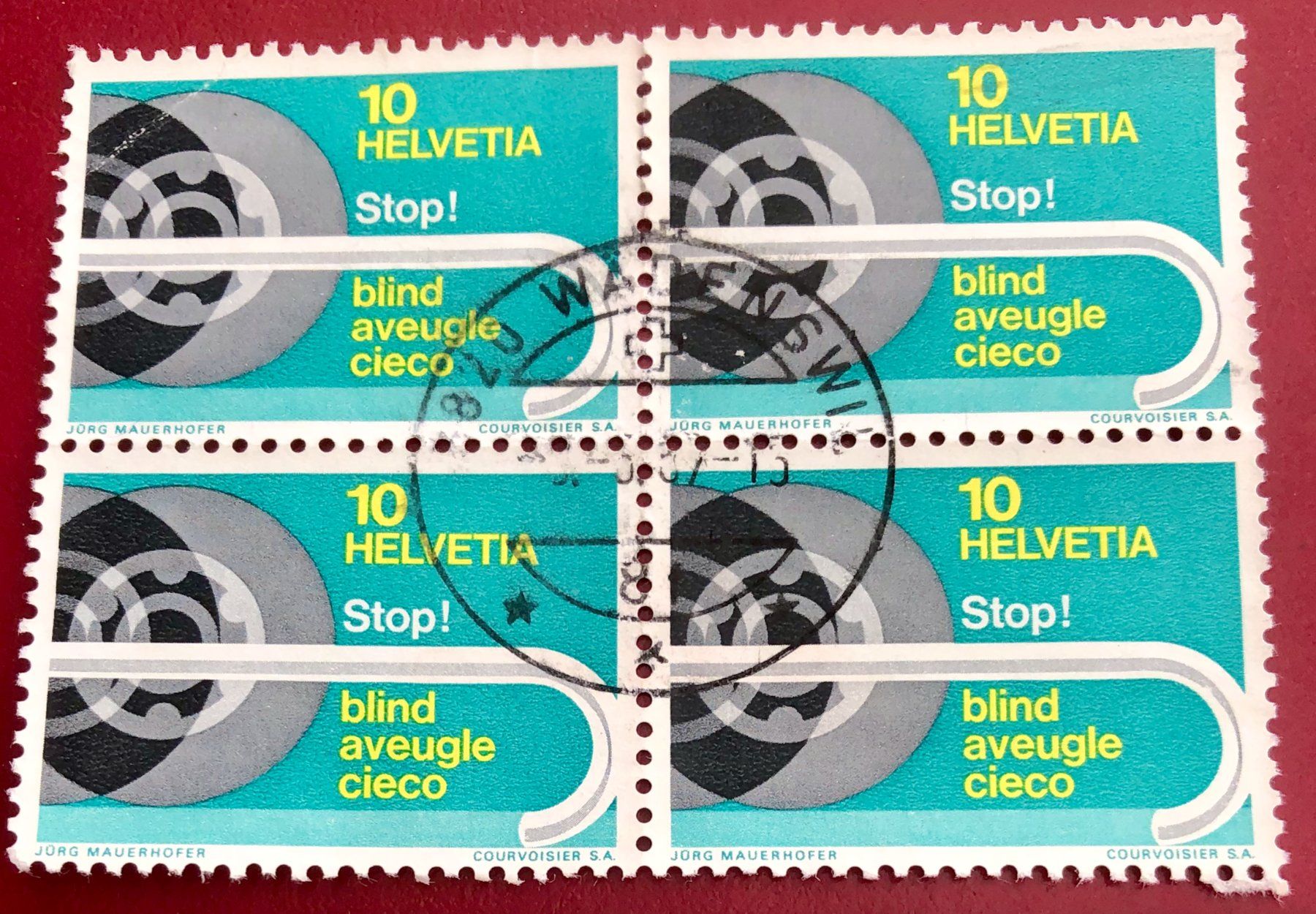 Tutti i francobolli: 4 er Block Nr.466 mit Stempel   – Usato da Aarau venduto da Billa007