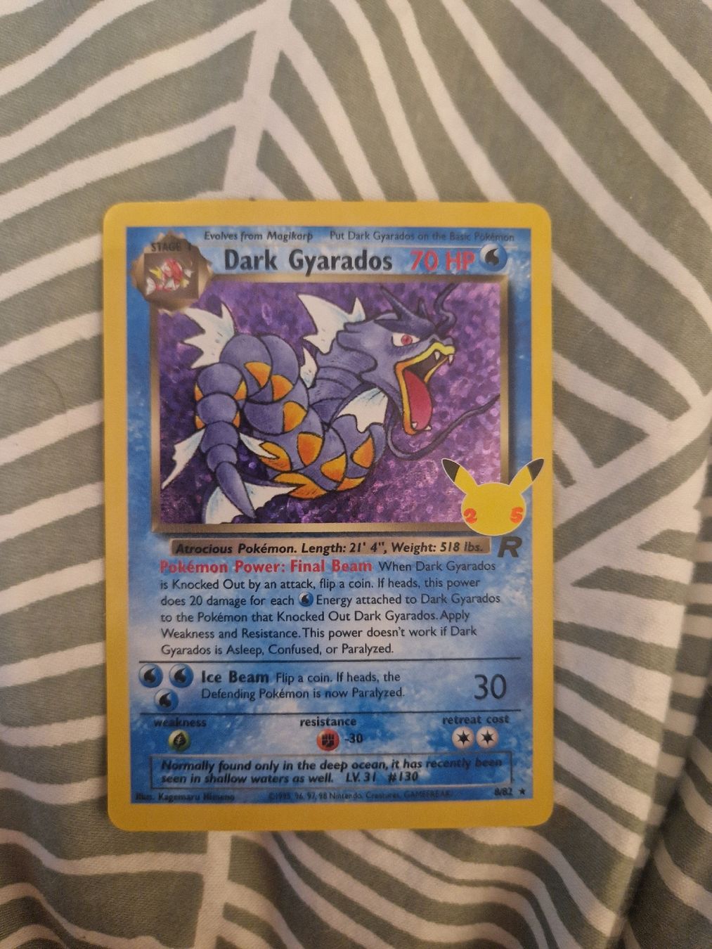 Pokémon Carte collezionabili: Dark Gyarados Celebration 25 th – Usato da Les Acacias venduto da S.Vieira