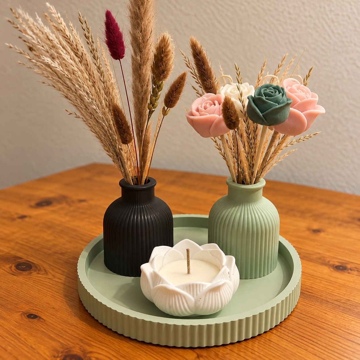 Cadeau original – Composition florale de bougies artisanales (Neuf ...