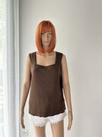 Lauren Ralph Lauren Brown Silk Tank Top Size 4 Summer Essent