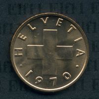 CHF___0.02 1970 stgl * nigelnagelneu! 2 Rappen