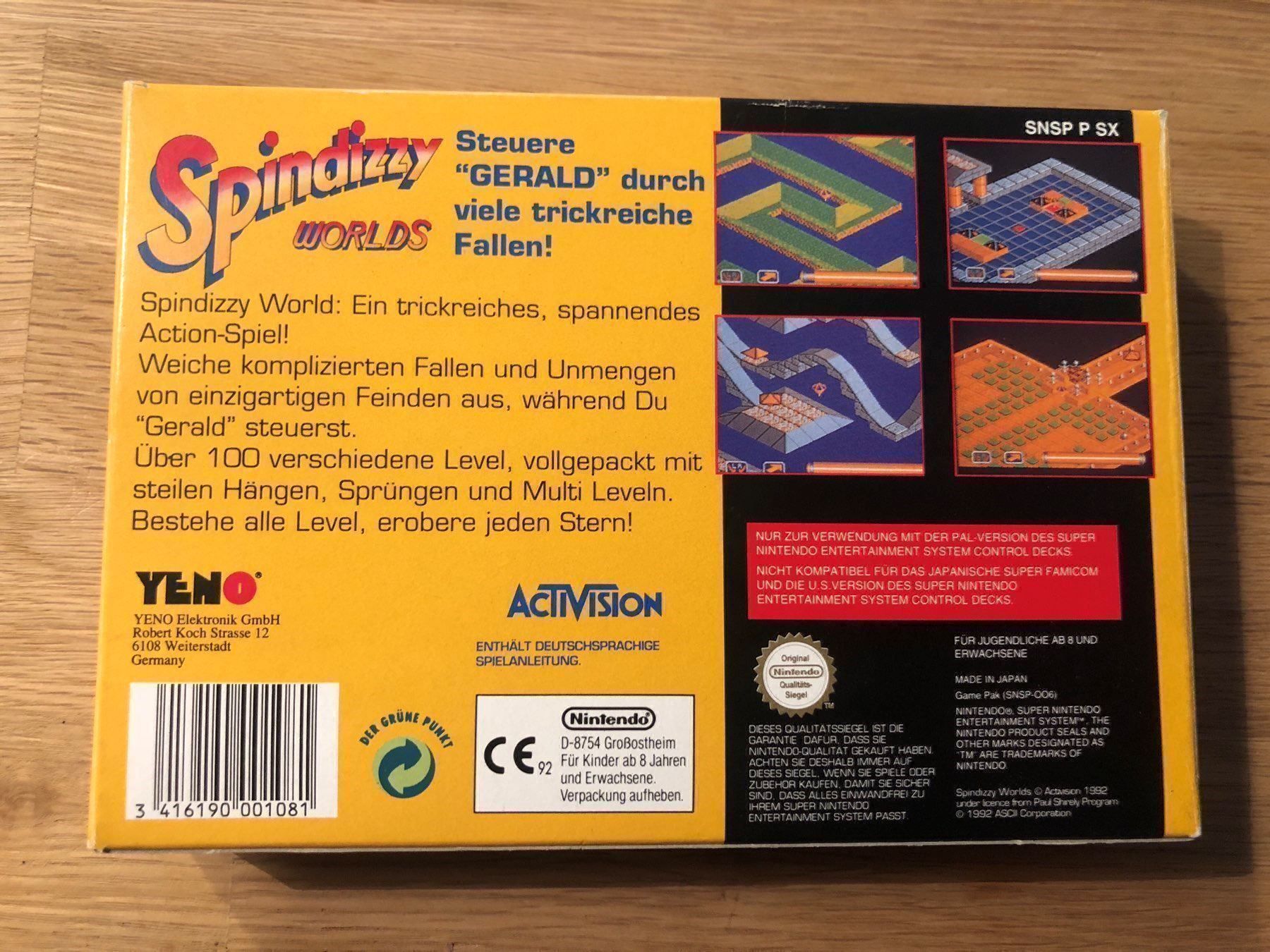 Nintendo Giochi: Spindizzy World fürs SNES CIB – Usato da Kestenholz venduto da Naruto_01 1