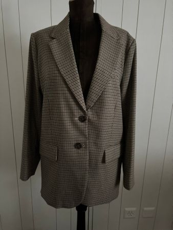 Schöner H&M Damen Blazer braun/beige - Grösse S/M   Neu