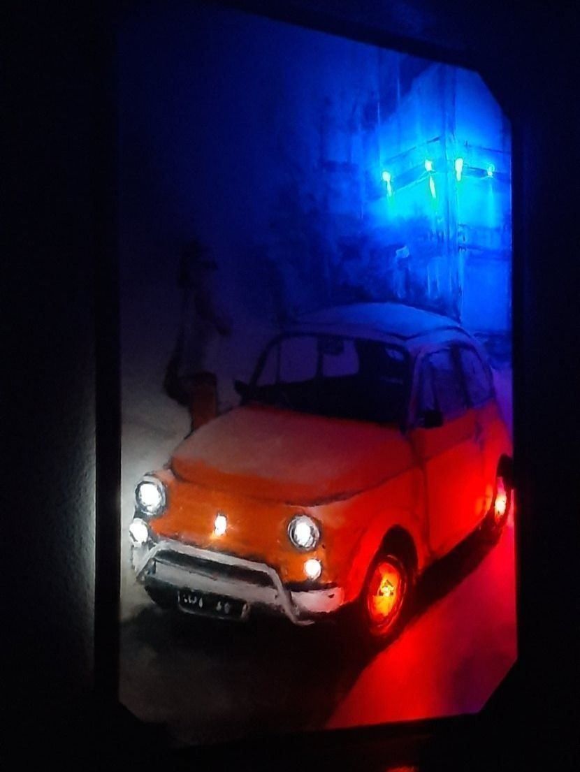 Foto & Immagini: Fiat 500 classic Oldtimer LED Kunstbild – Nuovo e nell'imballaggio originale da Kilchberg ZH venduto da ruedi34 3