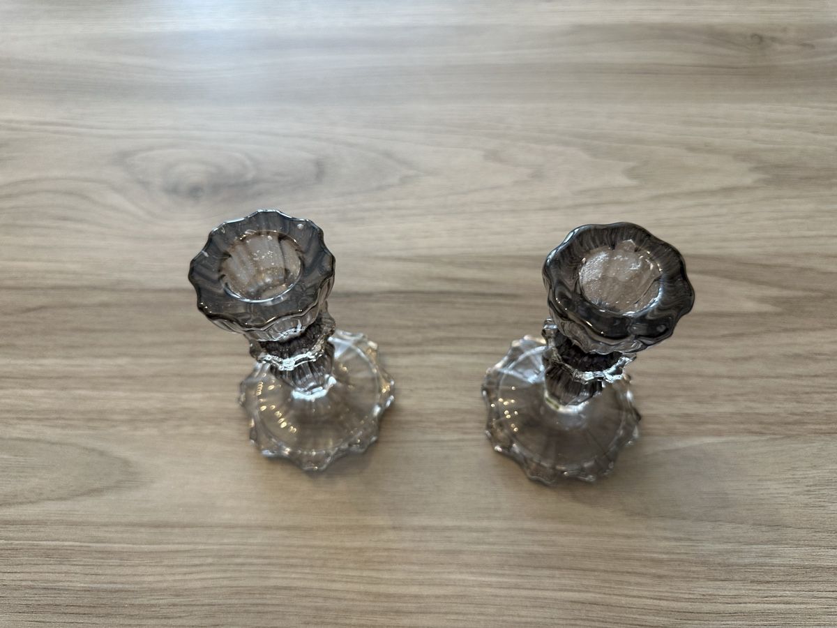 Gläser: Kerzenständer Glas 2er Set  – Gebraucht aus Münchenbuchsee von IleanaT