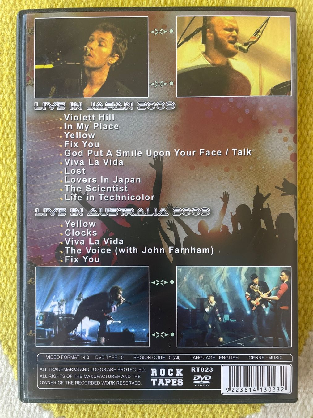 Alle DVDs: COLDPLAY-DVD LIVE VIOLET HILL – Gebraucht aus Rorschacherberg von CD-Roli 1
