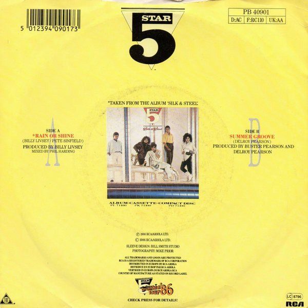 Dischi in vinile: 5 Star: Rain Or Shine 7" – Usato da Steinhausen venduto da Vilivinili 1