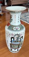 Antike chin. Famille rose Keramikbodenvase aus Qing Dynastie