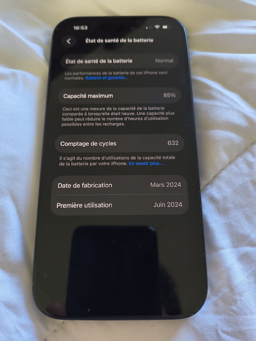 Apple Telefoni cellulari / Smartphones: iPhone 15 128Go noir – Usato da Jongny venduto da ian_8gzw