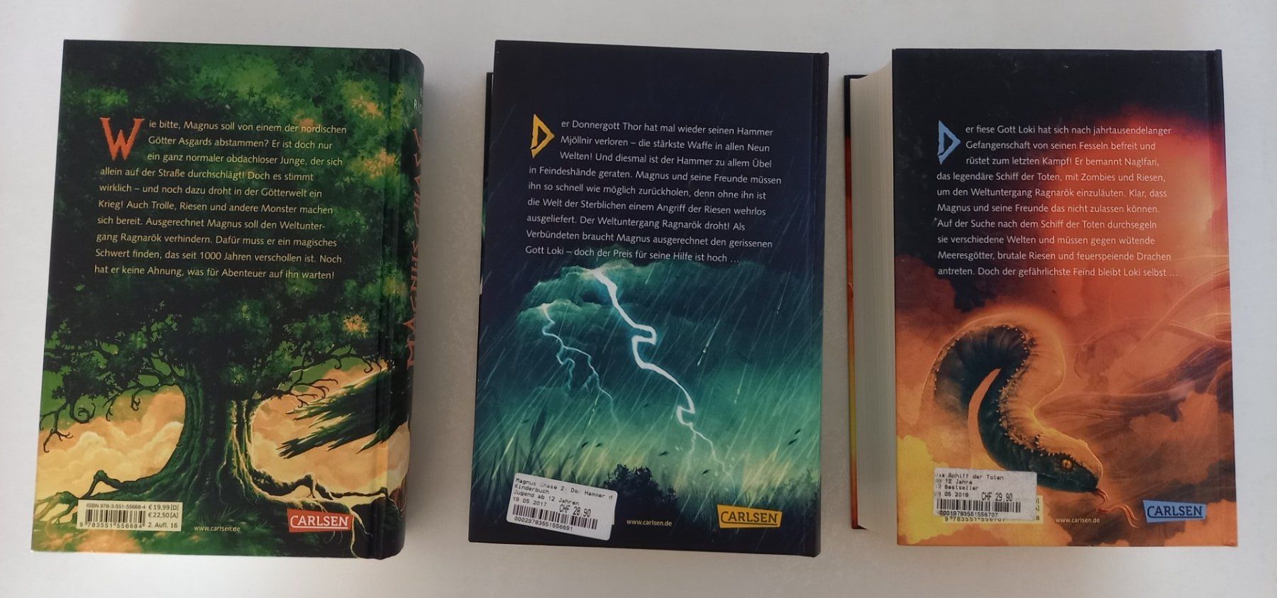 Libri: Magnus Chase Trilogie - Rick Riordan – Usato da Effretikon venduto da Ricardo0830 1