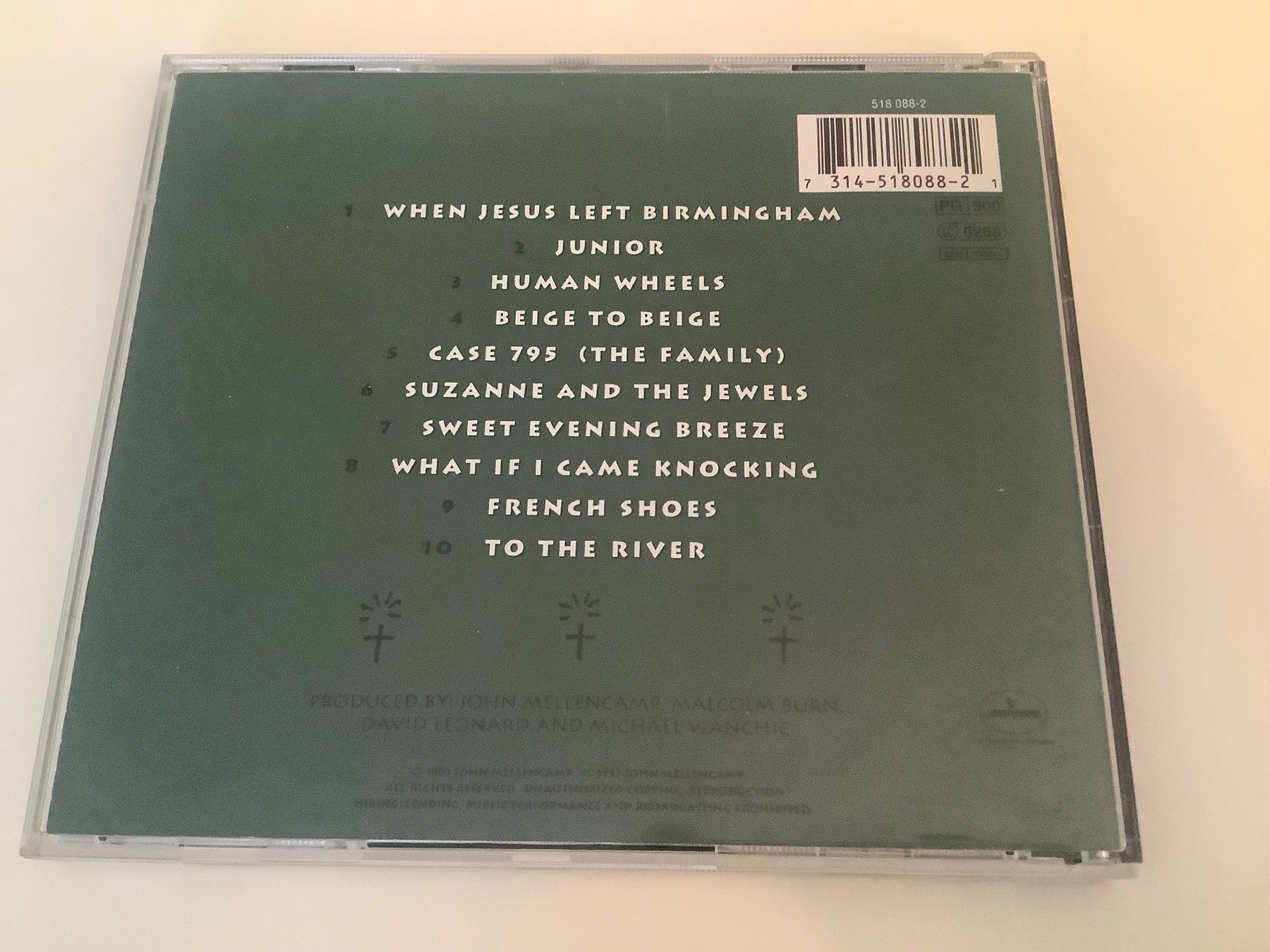 CD: John Mellencamp / Human Wheels / 1993 – Usato da Dübendorf venduto da Shreck 1