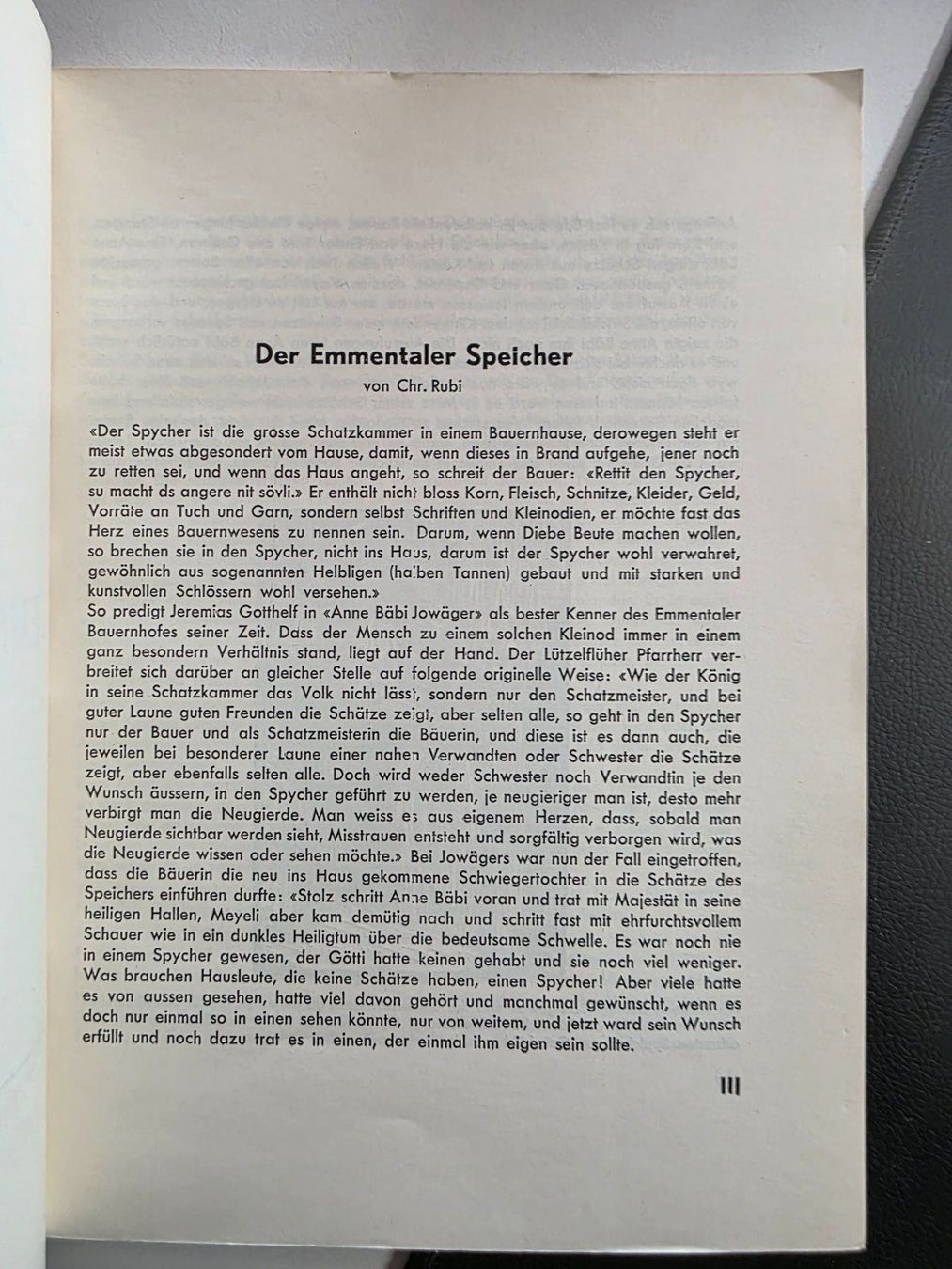 Bücher: Berner Heimatbücher - Der Emmentaler Speicher – Gebraucht aus Walterswil BE von Lonitti 2
