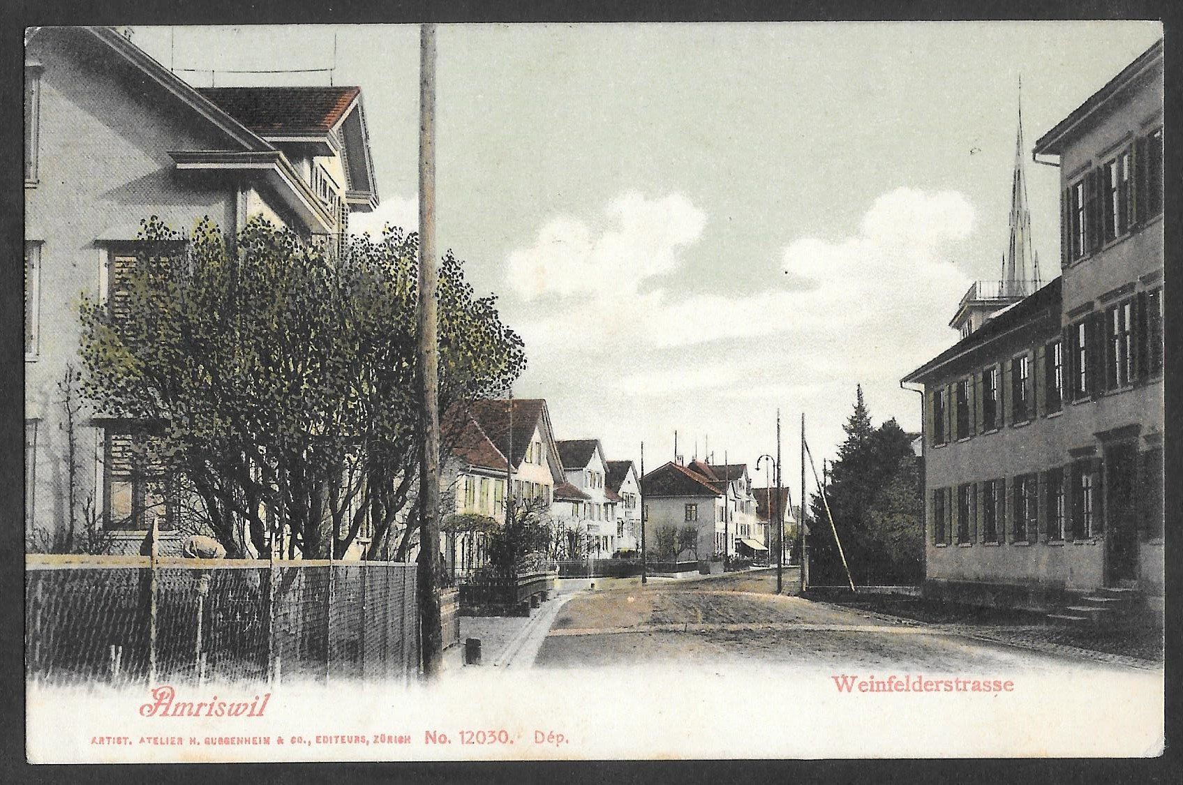 Cartoline postali: Amriswil Weinfelderstrasse – Usato da Olten venduto da clotaldi