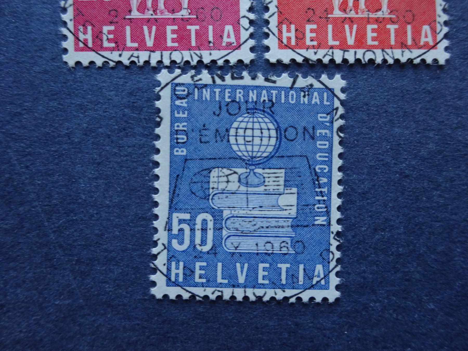Alle Briefmarken: 1960 46-48 mit glasklaren ET-Voll – Gebraucht aus Appenzell-Steinegg von adi1975 3