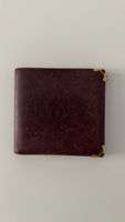 Portefeuille Cartier cuir bordeaux - occasion, état correct