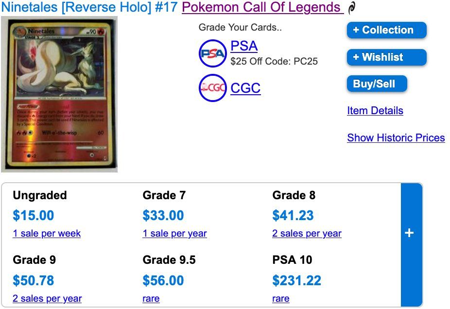 Pokémon Carte collezionabili: Vulnona Rare Reverse Holo 17 – Usato da Zürich venduto da PEACECOCOON 3