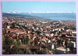 Zürich und die Alpen