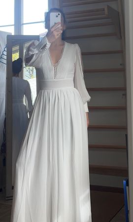 Eleganter weisser Jumpsuit / Hosenanzug / NEU Gr. 34