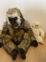 Grosser, kuscheliger Plüschaffe mit Baby Äffchen!