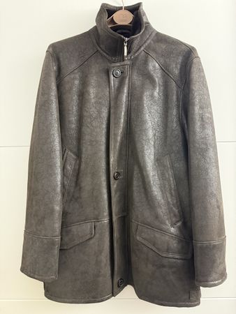 Lammfelljacke Herren dunkelbraun Grösse 50 NEU