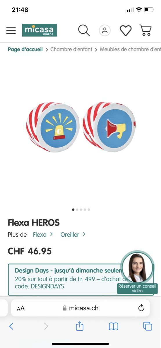Tende: Flexa Bettvorhang, Taschen & Kissen – Usato da Nyon venduto da Ninuscka 2