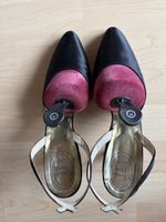 Christian Dior Pumps Grösse 38.5 Schwarz Seide/Leder