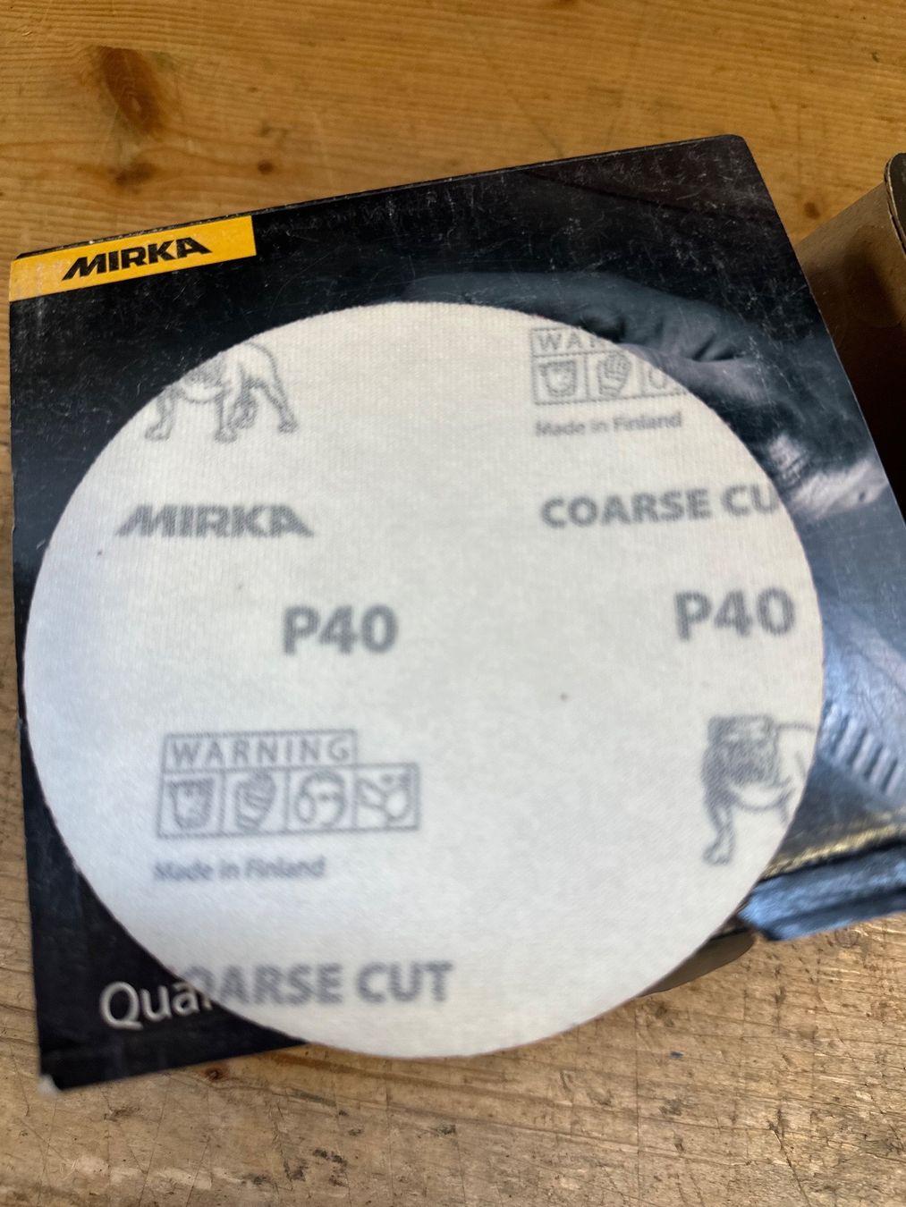Mirka Smerigliatrici & Lucidatrici: Mirka Coarse Cut Schleifmittel d = 115mm – Nuovo (secondo la descrizione) da Uetendorf venduto da Revotool 1