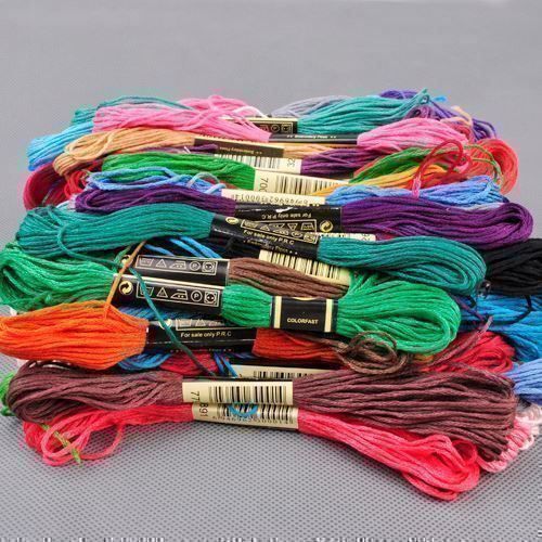 Lana: Stickgarn 100 Farben Naehgarn Embroidery, 6 Stränge, 8M – Nuovo (secondo la descrizione) da Thun venduto da yesky 5