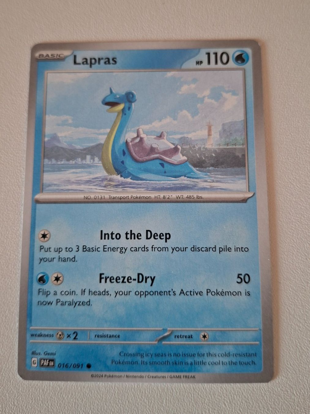 Pokémon Carte collezionabili: Lapras Pokémon Karte – Usato da Erlinsbach venduto da pfunky