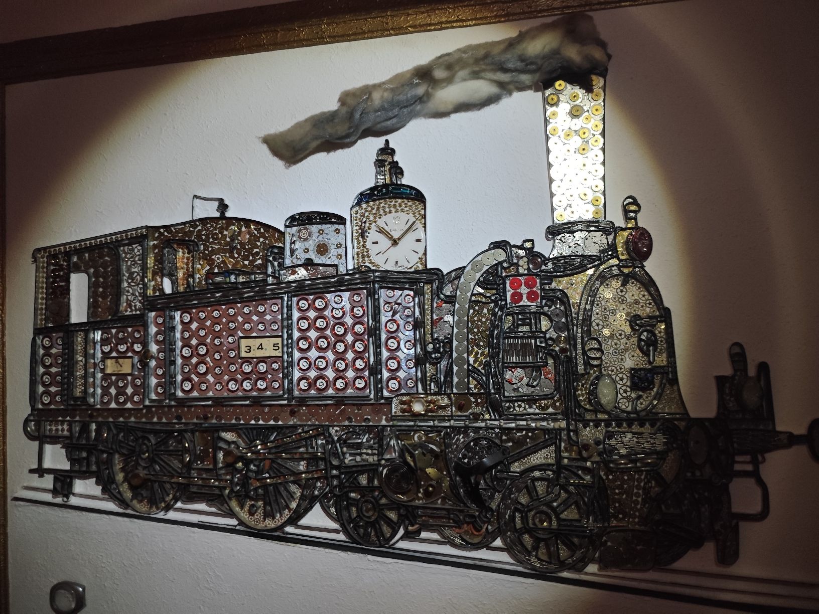 Orologi: BILD einer Dampf Lokomotive  (unikat) – Usato da minusio venduto da bierbrauer