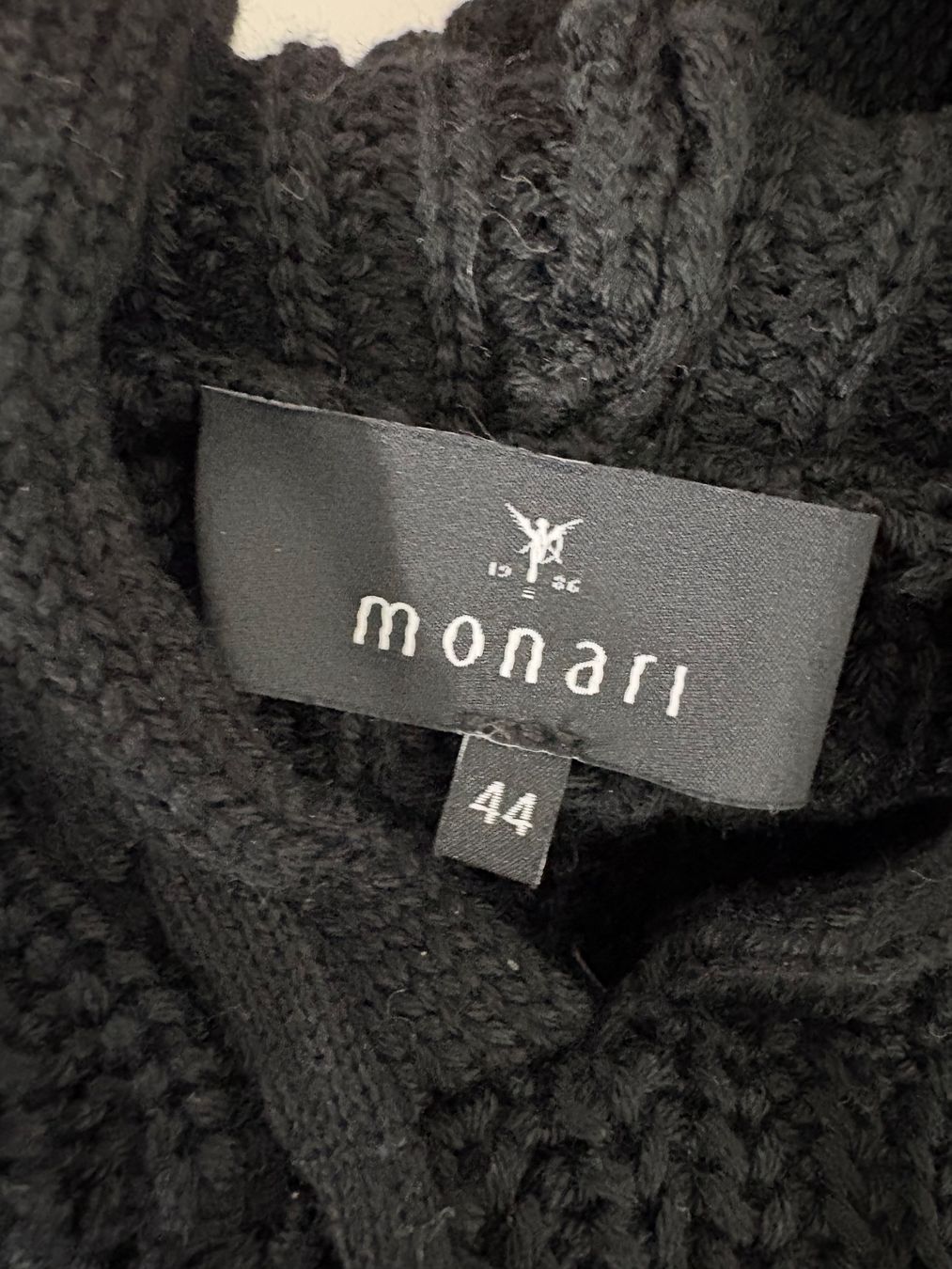 Monari Maglioni & Felpe: Monari Kapuzenpullover mit Muster 44 beige schwarz – Nuovo (secondo la descrizione) da Regensdorf venduto da secondchancefashion 4