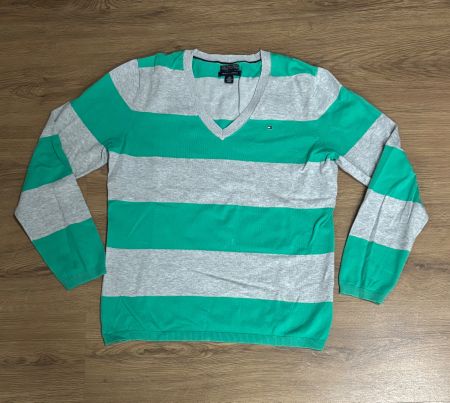 gestreifter Pullover - Tommy Hilfiger - Gr. M/L
