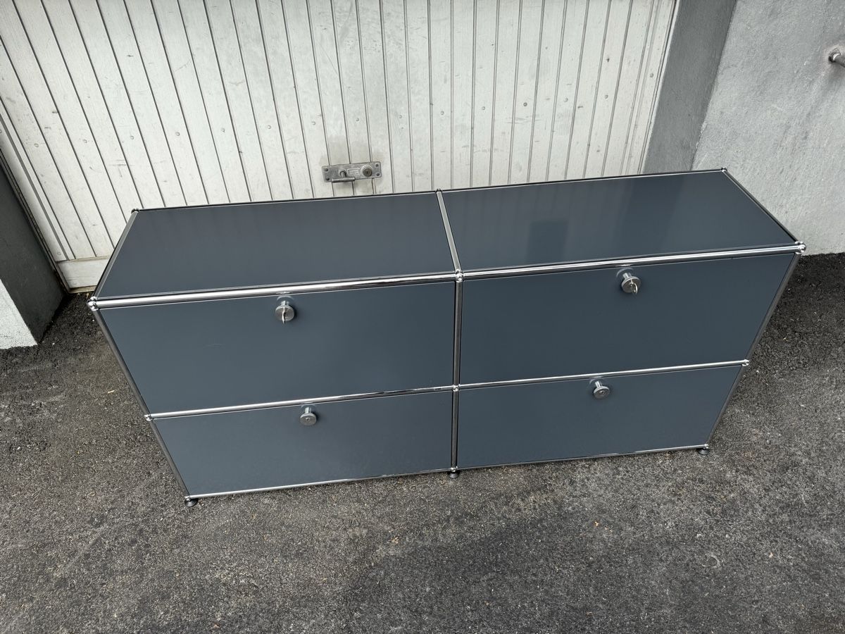 Regale: USM Haller Sideboard Anthrazitgrau mit 2 klappen 2 Auszug – Gebraucht aus zürich von Mito3 1