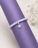 Kinderarmband aus Chalcedon mit Sternanhänger