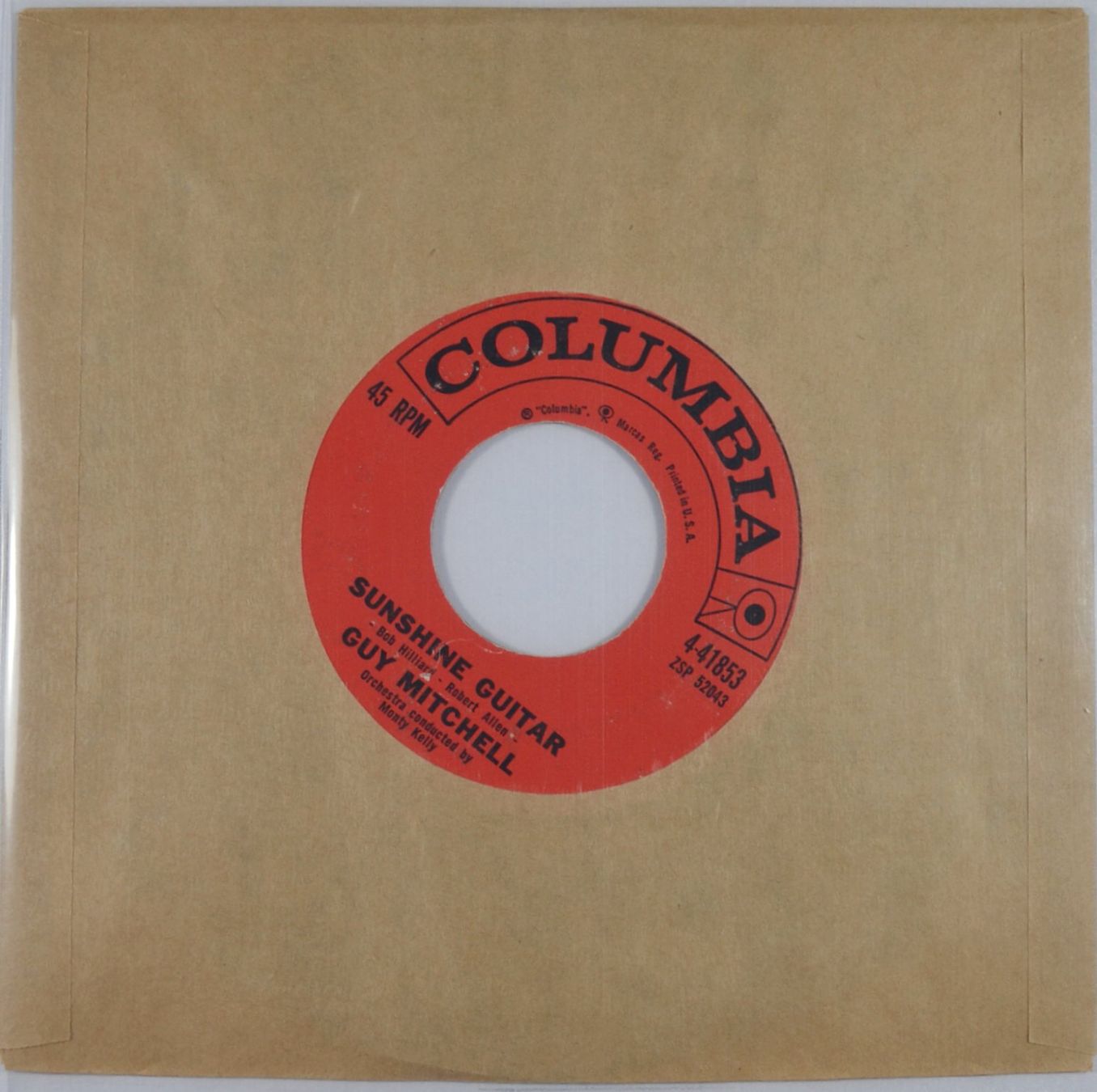 Dischi in vinile: Single: GUY MITCHELL - Sunshine Guitar (Rockabilly) – Usato da Frenkendorf venduto da Yard-Sale-2000 1