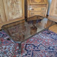 Beistelltisch / Couchtisch mit Glasplatte