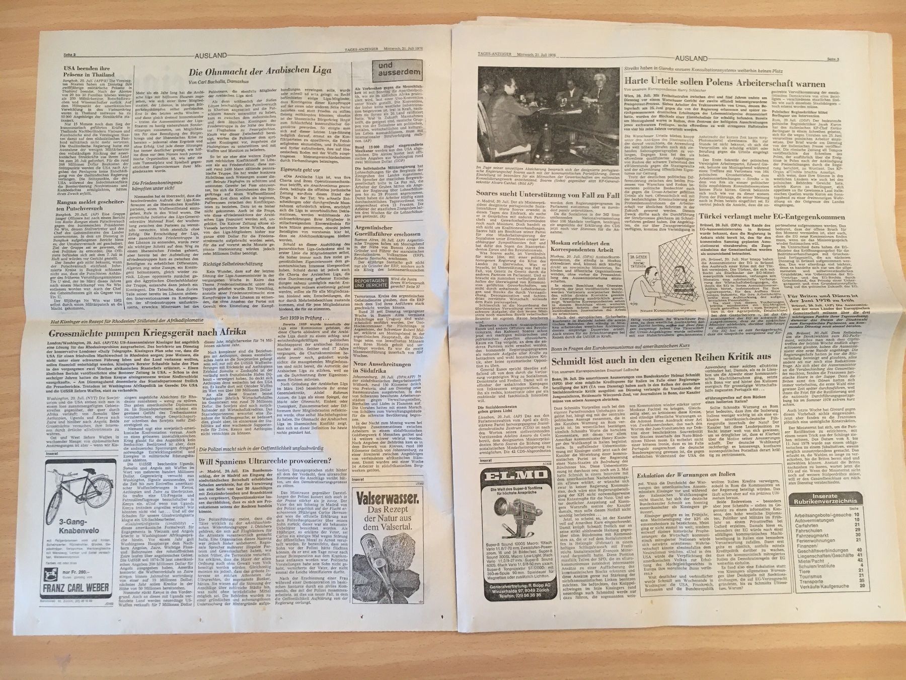 Zeitschriften & Magazine: Tagesanzeiger vom 21. Juli 1976 – Gebraucht aus Luzern von Jiggy_8898 1