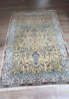 Magnifique Tapis ancien Nain en laine et soie rare'
