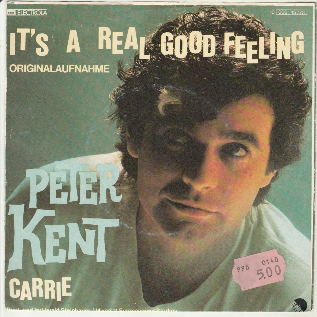 Dischi in vinile: Peter Kent - It's a real good Feeling 7" Vinyl 1979 – Usato da Tübach venduto da JamesStone 1