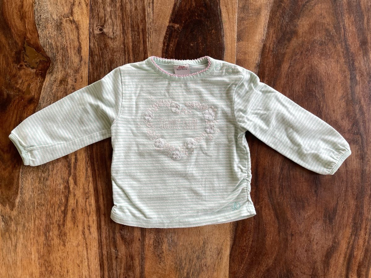 S.Oliver Pullover & Sweatshirts: S.Oliver Baby Shirt, Gr. 68, langarm – Gebraucht aus Hirzel von carta9